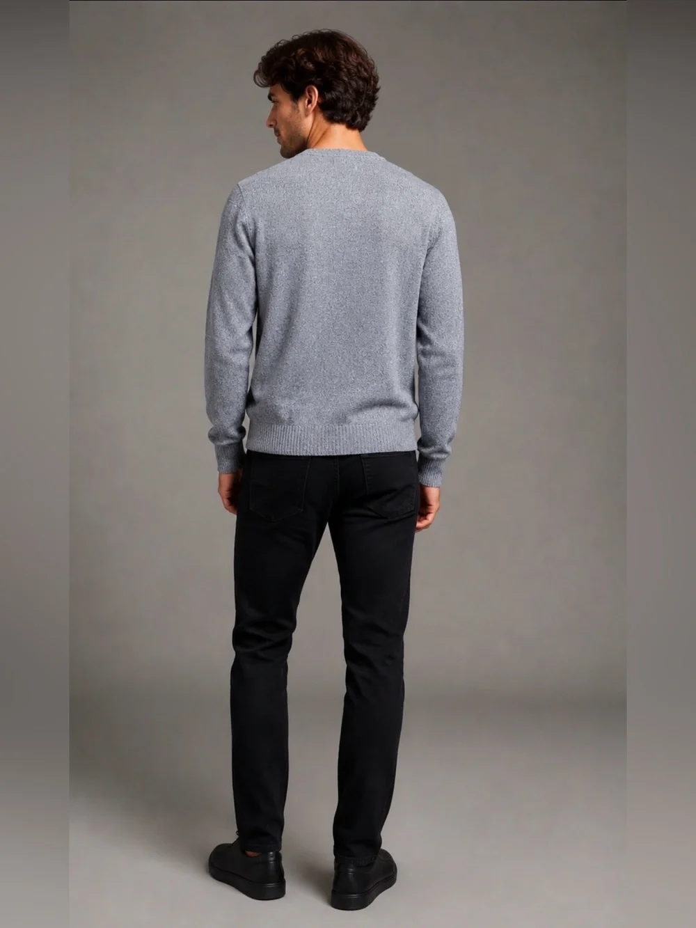 Weatherproof Textured Soft Grey Vneck Sweater Large From Worn Twice R.$45
